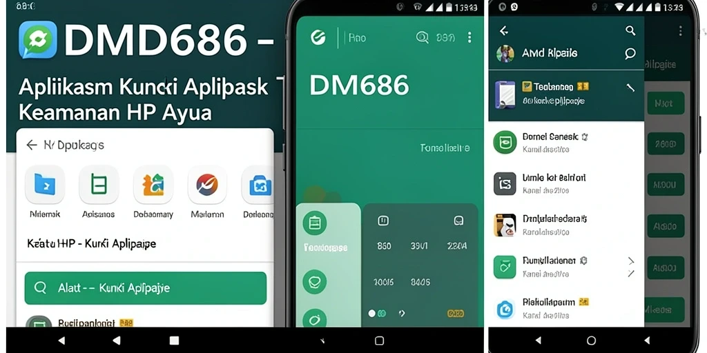 Antarmuka aplikasi Kunci Aplikasi DMD686 yang menarik dan fungsional.
