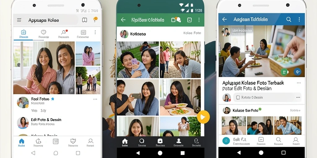 Tampilan antarmuka F08 yang user-friendly untuk berbagai kolase foto.