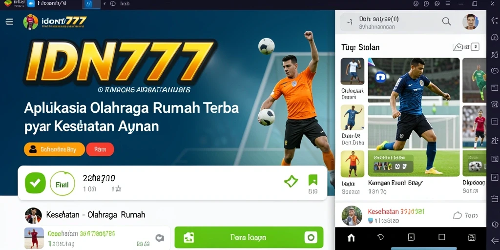 Antarmuka IDN777 yang mudah digunakan untuk Olahraga Rumah.