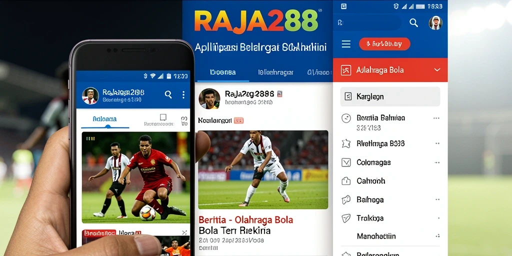Screenshot antarmuka RAJA288 menampilkan berita olahraga bola terbaru.