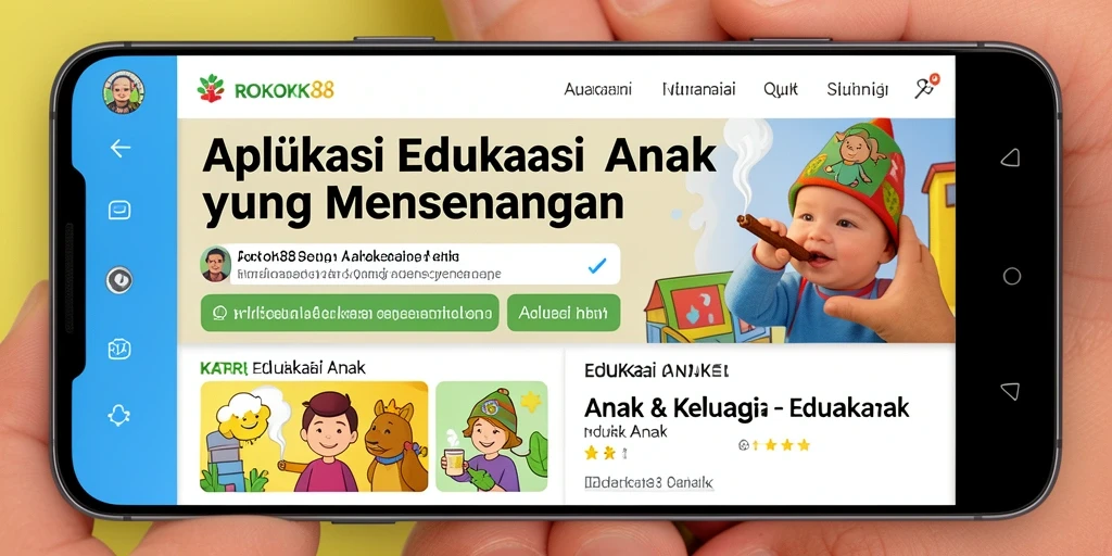 Antarmuka ROKOK88 yang interaktif dan menarik bagi anak-anak.
