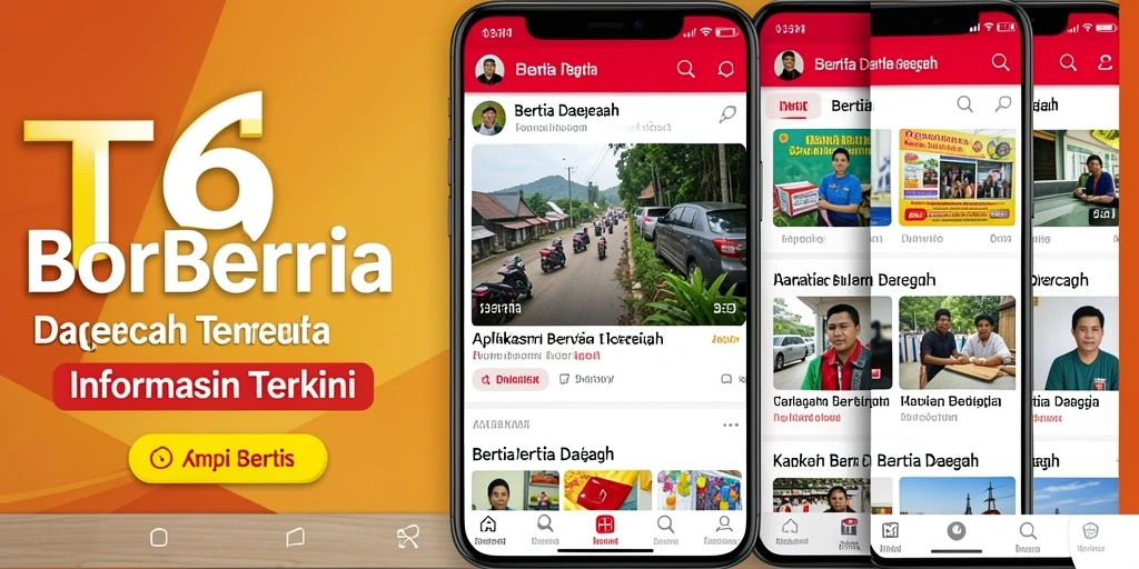 Tampilan antarmuka aplikasi T6 yang menarik dan informatif.