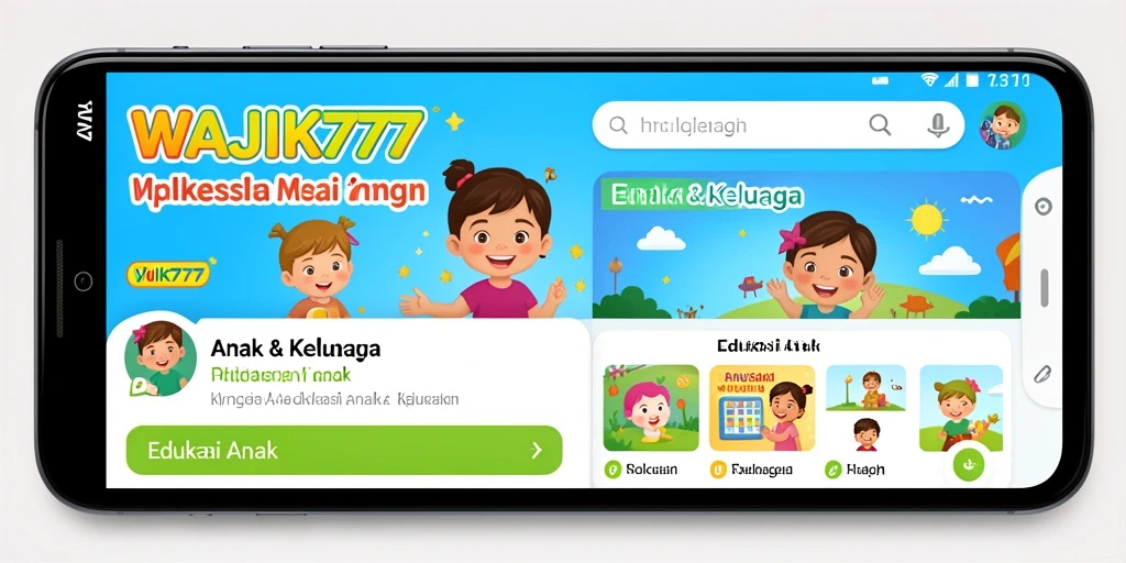 Tampilan antarmuka WAJIK777 yang interaktif dan ramah anak.
